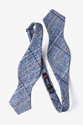 Globe Navy Blue Diamond Tip Bow Tie Photo (1)