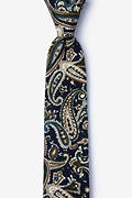 Grainger Navy Blue Skinny Tie Photo (0)