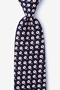 Hackney Navy Blue Extra Long Tie Photo (0)