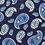 Navy Blue Cotton Hamilton Extra Long Tie