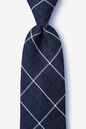_Harley Navy Blue Extra Long Tie_