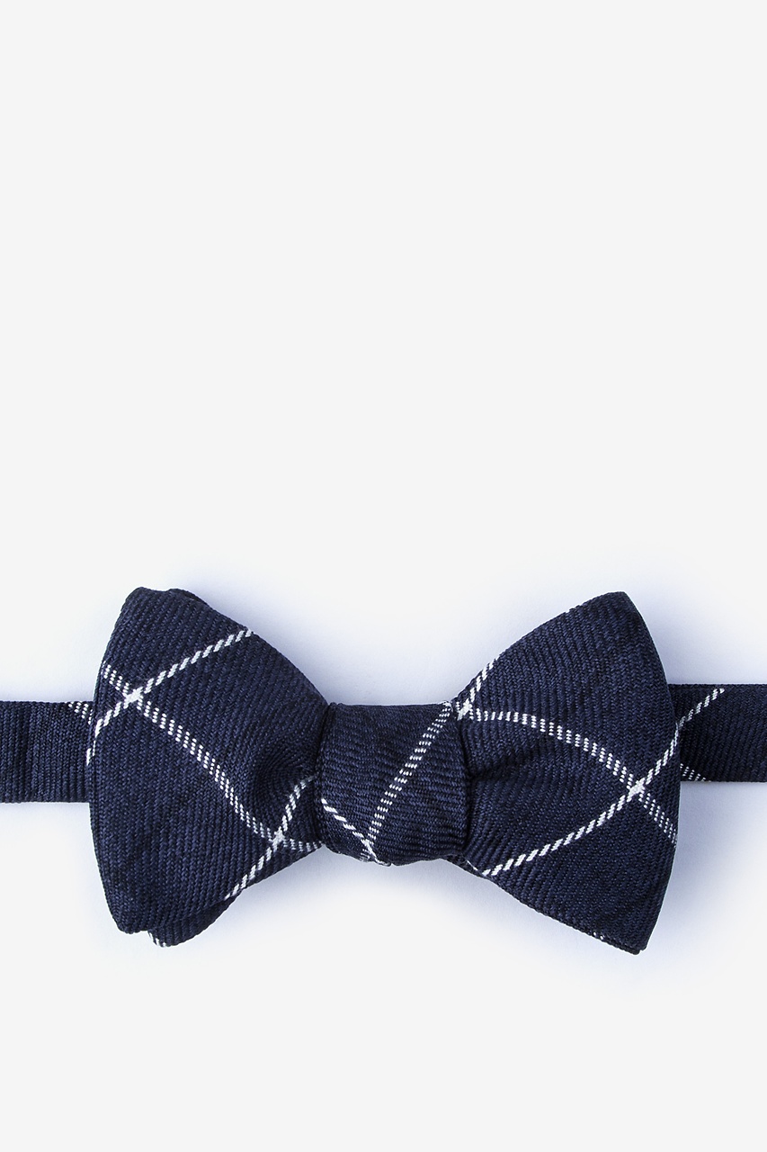 Harley Navy Blue Self-Tie Bow Tie Photo (0)