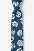 Hinton Navy Blue Skinny Tie Photo (0)