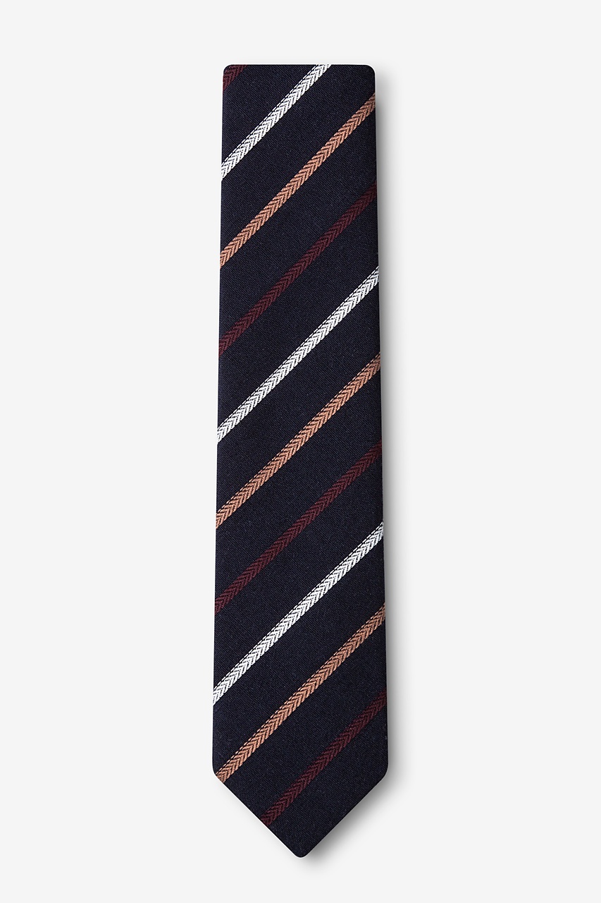 Houston Navy Blue Skinny Tie Photo (1)