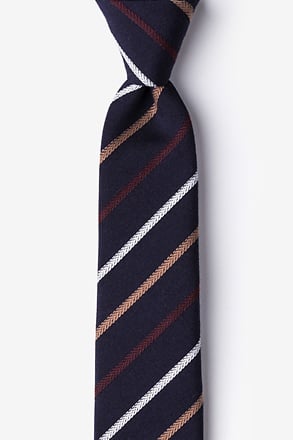 Houston Navy Blue Skinny Tie