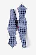 Jamaica Navy Blue Diamond Tip Bow Tie Photo (1)