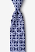 Jamaica Navy Blue Extra Long Tie Photo (0)