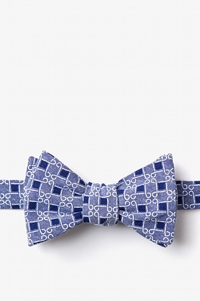 _Jamaica Navy Blue Self-Tie Bow Tie_
