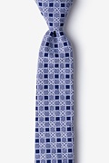 Jamaica Navy Blue Skinny Tie Photo (0)