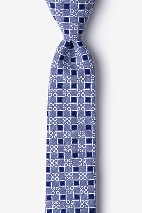 Jamaica Navy Blue Skinny Tie