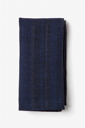 Katy Navy Blue Pocket Square