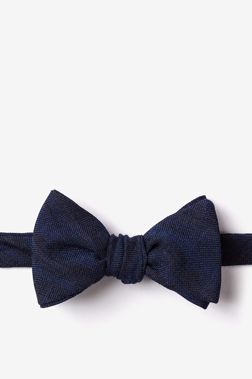 Katy Navy Blue Self-Tie Bow Tie Photo (0)