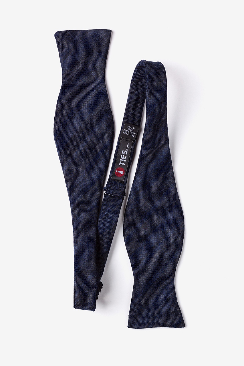 Katy Navy Blue Self-Tie Bow Tie Photo (1)