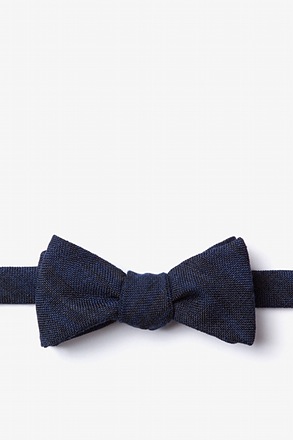 Katy Charcoal Cotton Skinny Bow Tie