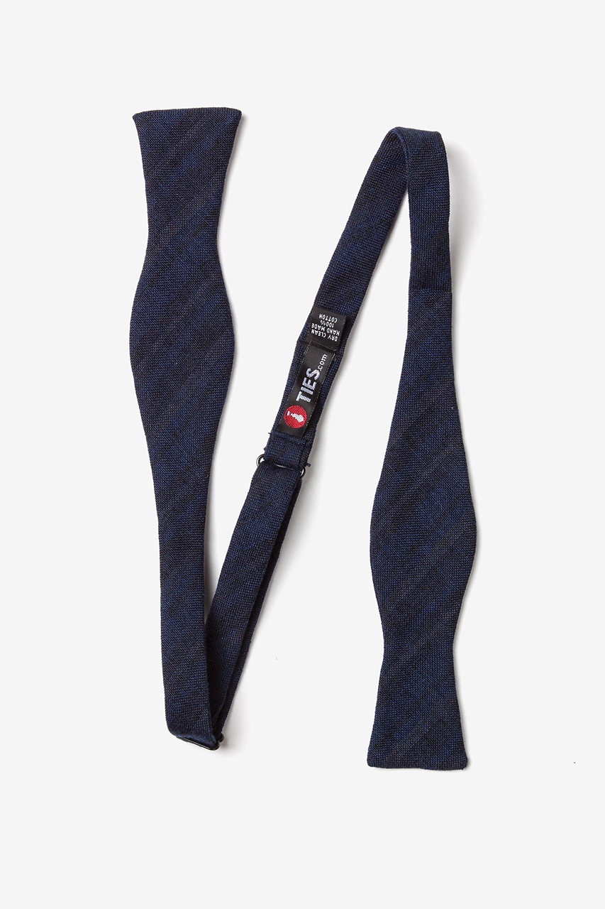 Navy Blue Cotton Katy Skinny Bow Tie | Ties.com