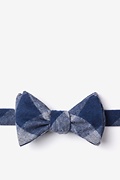 Kent Navy Blue Self-Tie Bow Tie Photo (0)