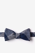 Kent Navy Blue Skinny Bow Tie Photo (0)