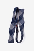 Kent Navy Blue Skinny Bow Tie Photo (1)