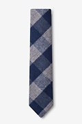 Kent Navy Blue Skinny Tie Photo (1)