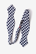 Kingman Navy Blue Diamond Tip Bow Tie Photo (1)