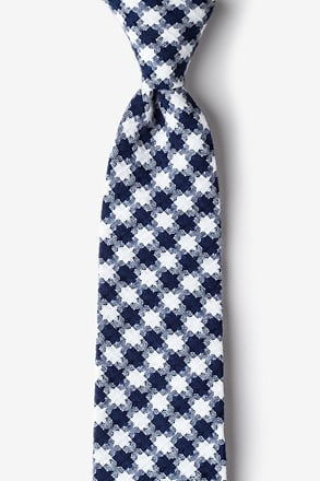 Kingman Navy Blue Extra Long Tie