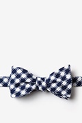 Kingman Navy Blue Self-Tie Bow Tie Photo (0)