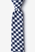 Kingman Navy Blue Skinny Tie Photo (0)