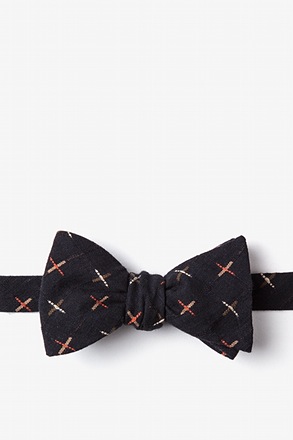 La Mesa Navy Blue Self-Tie Bow Tie