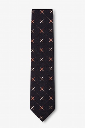 Red Silk Griffin Skinny Tie