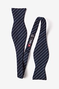 Lewisville Navy Blue Self-Tie Bow Tie Photo (1)