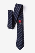 Lewisville Navy Blue Skinny Tie Photo (2)