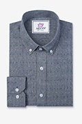 Mason Navy Blue Business Casual Shirt Photo (0)