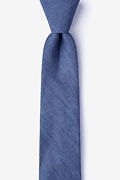 Munroe Navy Blue Skinny Tie Photo (0)