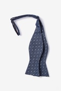 Navy Blue Huntington Polka Dots Self-Tie Bow Tie Photo (1)