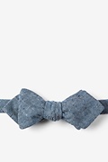 Navy Blue Molly Diamond Tip Bow Tie Photo (0)