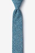 Navy Blue Thompson Skinny Tie Photo (0)