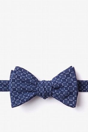 Nixon Navy Blue Self-Tie Bow Tie