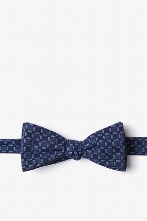 Nixon Navy Blue Skinny Bow Tie