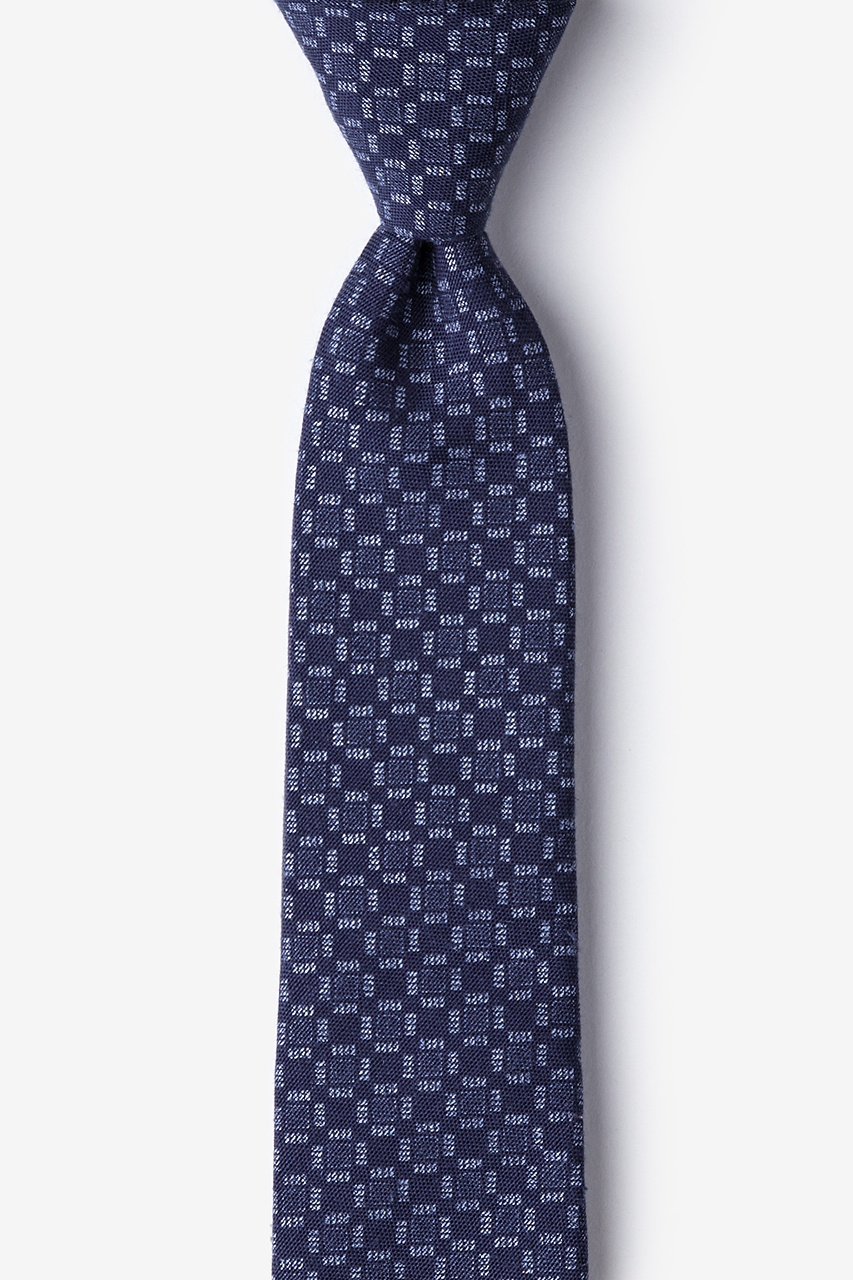 Nixon Navy Blue Skinny Tie Photo (0)