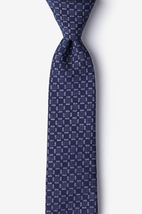 Nixon Navy Blue Skinny Tie