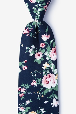 _Nottingham Navy Blue Extra Long Tie_