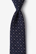 Pala Navy Blue Extra Long Tie Photo (0)