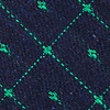 Navy Blue Cotton Pala Extra Long Tie