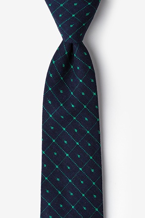 _Pala Navy Blue Extra Long Tie_