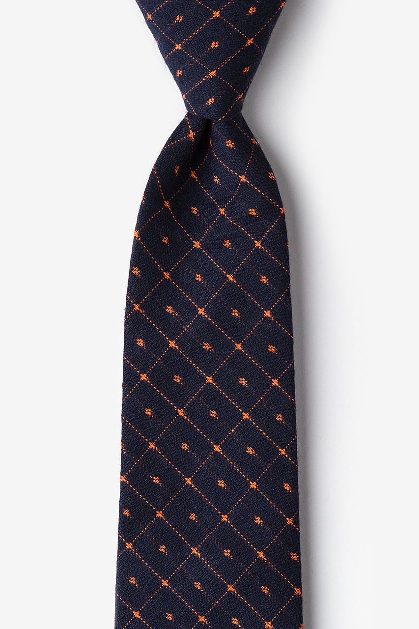 Extra Long Tie in Dark Navy Blue Color 