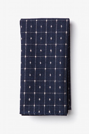 _Pala Navy Blue Pocket Square_