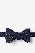 Pala Navy Blue Self-Tie Bow Tie Photo (0)