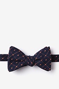 Pala Navy Blue Self-Tie Bow Tie Photo (0)