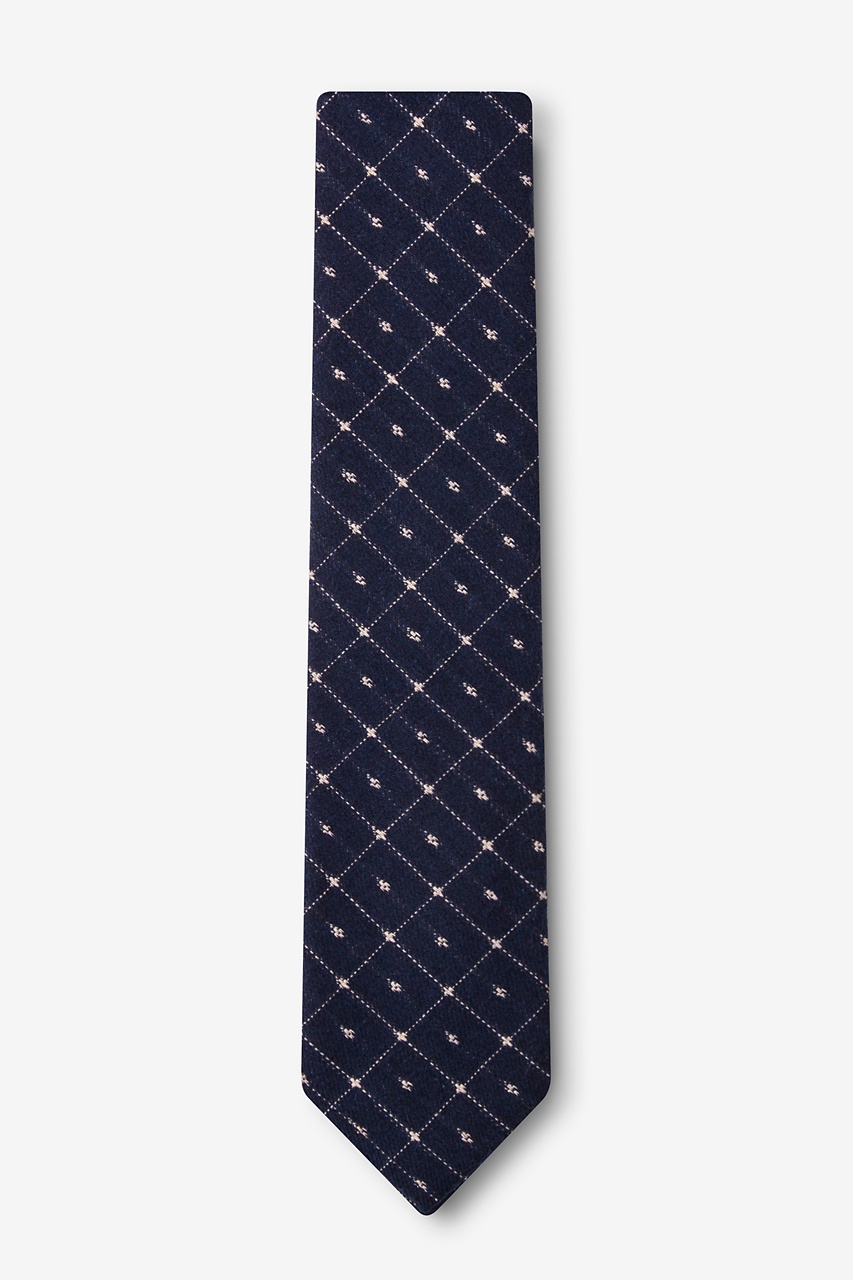 Pala Navy Blue Skinny Tie Photo (1)