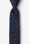 Pala Navy Blue Skinny Tie Photo (0)